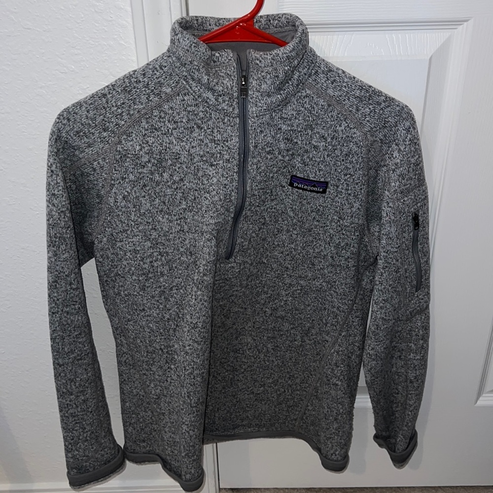 Grey Patagonia Fleece Half-Zip